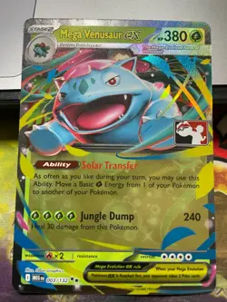 Mega Venusaur ex 003/132 Pokemon Play! Prize Pack Play Stamp - Image 1