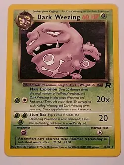 Pokemon TCG Dark Weezing 31/82 Team Rocket Regular - Image 1