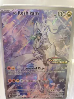 N'S RESHIRAM ENHANCED BSTR BOX TOPPER STAMPED 2025 POKEMON JTG EN #167 PSA... - Image 4