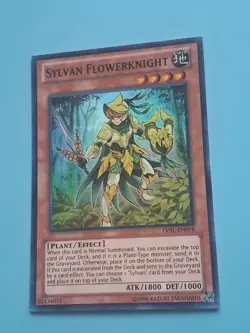 Yugioh - Sylvan Flowerknight Super Rare 1st Edition LVAL-EN018 LP - Image 1