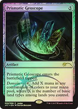 Prismatic Geoscope (Judge) FOIL Promo PLD Artifact Rare MAGIC MTG CARD ABUGames - Image 1