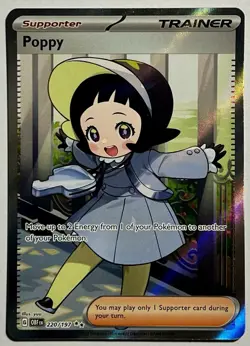Poppy 220/197 (LP) IR Scarlet & Violet: Obsidian Flames 2023 Pokemon Card - Image 1