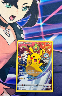 Pikachu SWSH020 SWSH: Sword & Shield Promo Card Holo Black Star Pokemon Center - Image 2