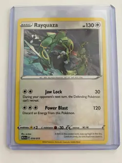 RAYQUAZA New 2025 McDonalds Happy Meal Pokemon Dragon Discovery Card 014/015 - Image 1