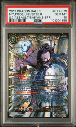 Dragon Ball Super Card Hit, Pride of Universe 6 Assault of the Saiyans Psa 10 - Image 1