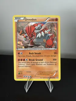 Groudon | #84/160 | Rare | Cracked Ice Holo | Primal Clash | Pokemon | 2015 - Image 1