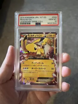 Pokemon Pikachu EX 1st Edition Holo CP2 Legendary Shine Japanese PSA 10 - Image 1