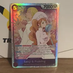 One Piece TCG English Sanji and Pudding EB02-035 SR Anime 25th Collection - Image 1