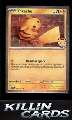Pikachu (Pokemon Day 2026) 051/162 Pokemon Common Miscellaneous Cards & Products - Image 1