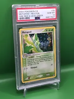 Metapod Reverse Foil ~ PSA 10 LOW POP *15* Pokemon EX FireRed & LeafGreen 39/112 - Image 2