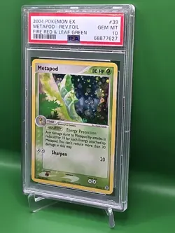 Metapod Reverse Foil ~ PSA 10 LOW POP *15* Pokemon EX FireRed & LeafGreen 39/112 - Image 3