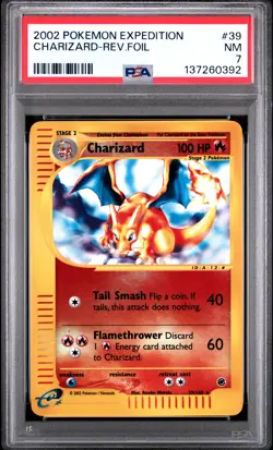 Charizard Reverse Holo PSA 7 2002 Pokemon Expedition #39 - Image 1