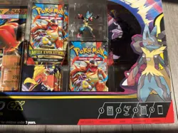 Pokemon Mega Lucario Ex Figure Collection Factory Sealed Box 5 Booster Packs - Image 4