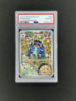 2025 Pokemon Black Seismitoad Illustration Rare PSA 10 - Image 3