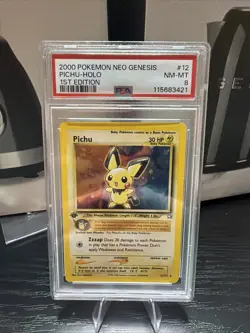 Pokemon TCG Pichu Holo Rare Neo Genesis 12/111 - Image 1