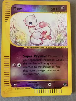 Mew 19/165 Expedition Base Set Rare Holo Pokemon Card - Image 3