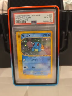 Pokemon Squirtle Holo PSA 10 McDonald's 2002 Japanese Promo Card 007/018 - Image 1