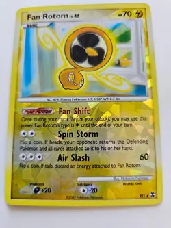 Pokemon Fan Rotom Reverse Holo Platinum Rising Rivals RT1 NM - Image 1