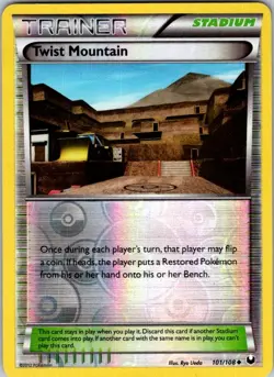 Pokemon | Dark Explorers | Twist Mountain | 101/108 | Reverse Holo | LP - Image 1