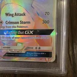 2017 POKEMON SUN & MOON BURNING SHADOWS #150/147 CHARIZARD GX RAINBOW RARE PSA 9 - Image 5