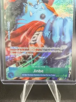One Piece TCG Jinbe OP07-045 SR Parallel Alt Art 500 Years in the Future NM Eng - Image 3