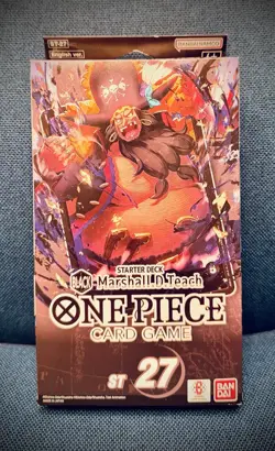 One Piece ST27-005 Marshall.D.Teach Starter Deck Black - Image 1