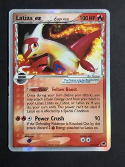 Latias EX 95/101 Delta Species Dragon Frontiers Heavily Played Pokemon Card - Image 1