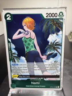 One Piece TCG Card Nami OP03-030 English Pillars of Strength NM - Image 1