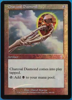 Charcoal Diamond FOIL 7th Edition PLD Artifact Uncommon CARD (511233) ABUGames - Image 1