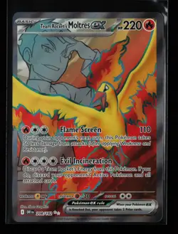 Team Rocket's Moltres ex 208/182 Ultra Rare SV10: Destined Rivals Pokemon Card - Image 1
