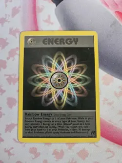 Pokemon TCG Rainbow Energy Special Card Team Rocket - Image 1