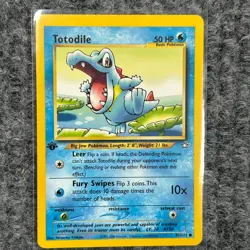 Vintage Pokemon Neo Genesis Totodile 1st Edition 81/111 Common NM/Mint - Image 1