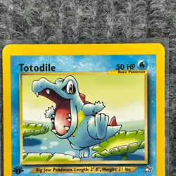 Vintage Pokemon Neo Genesis Totodile 1st Edition 81/111 Common NM/Mint - Image 3