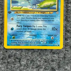 Vintage Pokemon Neo Genesis Totodile 1st Edition 81/111 Common NM/Mint - Image 4