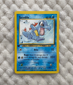 Pokemon TCG 2000 Totodile 80/111 Common - NEO GENESIS MINT - Image 1