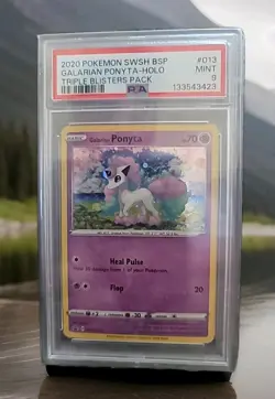 PSA 9 2020 POKEMON SWSH BLACK STAR PROMOGALARIAN PONYTA-HOLO #013 - Image 1