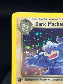 Pokemon TCG Dark Machamp 10/82 Team Rocket 1st Edition Holo Rare Swirled NM - Image 2