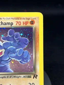 Pokemon TCG Dark Machamp 10/82 Team Rocket 1st Edition Holo Rare Swirled NM - Image 3