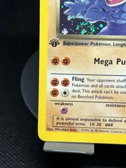 Pokemon TCG Dark Machamp 10/82 Team Rocket 1st Edition Holo Rare Swirled NM - Image 5
