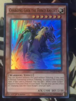 Yugioh: Charging Gaia The Fierce Knight - DOCS-EN019 - Ultra Rare - 1st Ed - LP - Image 1