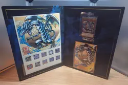 Yu-Gi-Oh 25th Blue-Eyes White Dragon Ukiyoe Stamp Set Japan Post Limited SEALED - Image 1