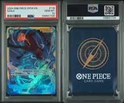 2024 ONE PIECE OP06 EN SANJI PSA 10 GEM MINT - Image 3