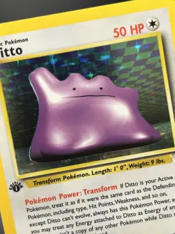 DITTO Pokemon Card - WOTC - 1st Edition - Fossil - 3/62 - HOLO - NM (A) - Image 5