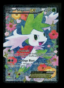 Shaymin EX RC21/RC25 Legendary Treasures 2013 Full Art Holo Pokemon Card TCG - Image 1