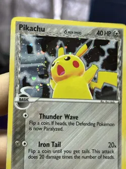 Pikachu Delta Species 035 Black Star Promo 2006 Holo Rare SWIRL Pokemon Card TCG - Image 5