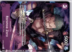 Roronoa Zoro OP09-076 Welcome Pack Vol. 2 Promo Full Art Trading Card - Image 5