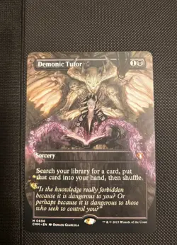 Demonic Tutor (Borderless) Commander Masters Regular - Image 1