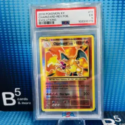 Charizard-Rev.Foil #11 2016 Pokemon XY Evolutions PSA 5 - Image 1