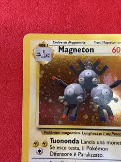 Pokemon TCG Magneton Base Set 9/102 Holo Unlimited Holo Rare - Italian LP - Image 3