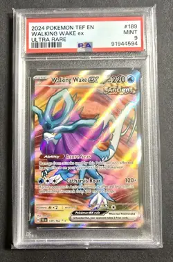 Pokemon TCG Walking Wake Temporal Forces 189/162 English Full Art Graded PSA 9 - Image 1